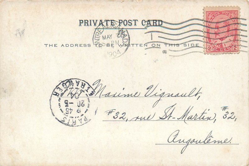 Canada Quebec Montreal Ramezay castle 1904