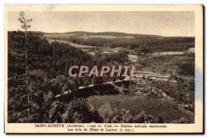 Postcard Old Saint Agreve summer resort Renommee Wood Ribes and Lacour