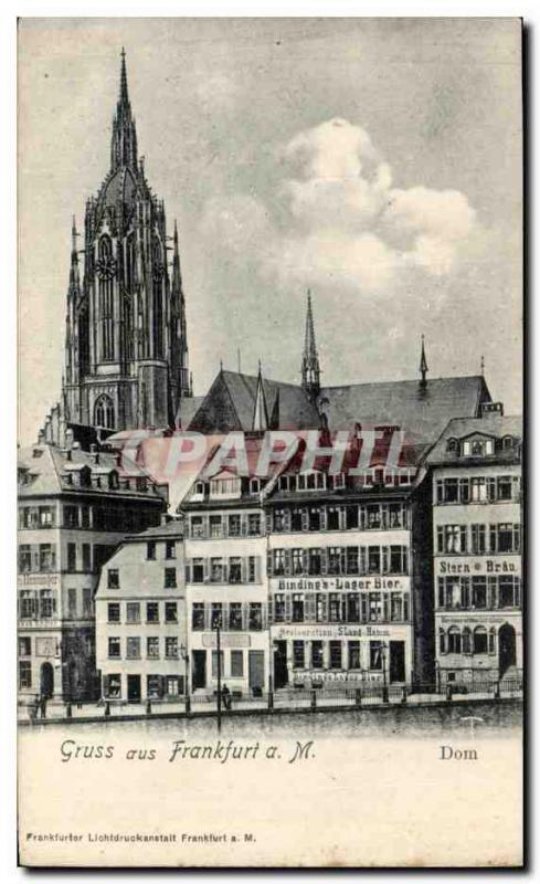 Old Postcard Gruss aus Frankfurt a M Dom