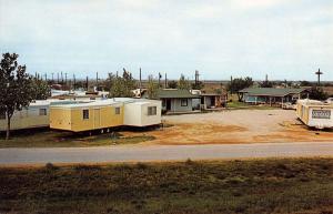 Abilene Texas Dean Mobile Homes Street View Vintage Postcard K42022