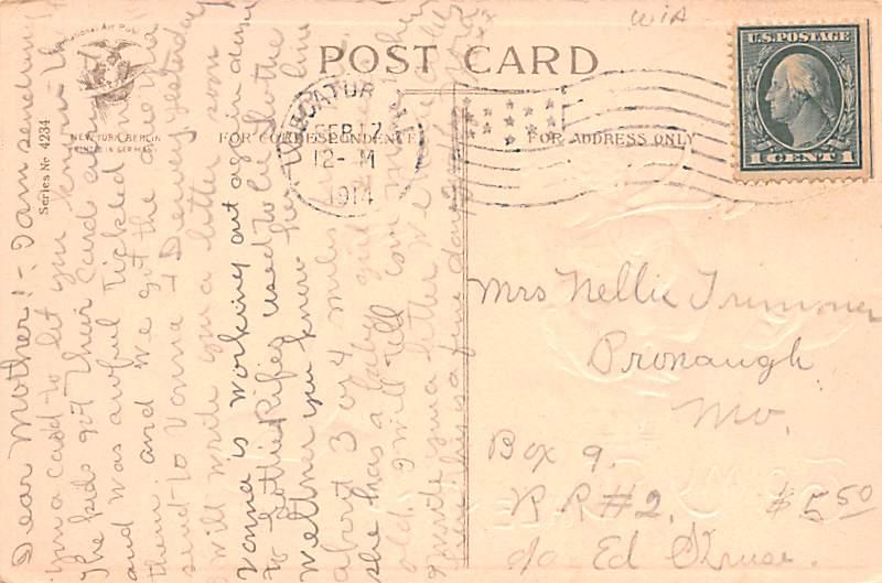 Artist Ellen Clapsaddle Valentines Day 1914 