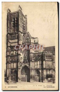 Old Postcard Auxerre La Cathedrale