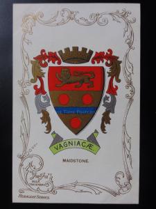 Kent: MAIDSTONE - Heraldic Coat of Arms c1905 - Pub by Ja-Ja