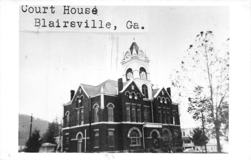 J45/ Blairsville Georgia RPPC Postcard c1950s Union County Court House  333