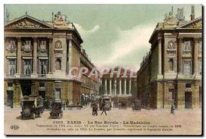 Old Postcard Paris Royale Street La Madeleine