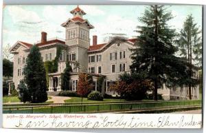 St. Margaret's School, Waterbury CT c1907 Vintage Postcard Y11