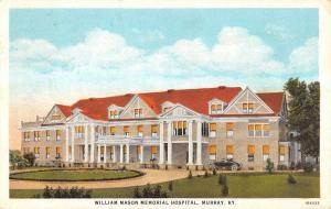 Murray Kentucky William Mason Memorial Hospital Antique Postcard K12260