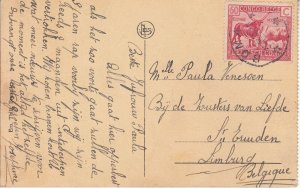 Belgian Congo market scene