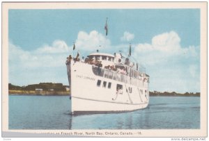 Steamer Chief Commanda , French River , NORTH BAY , Ontario , Canada , 1930s