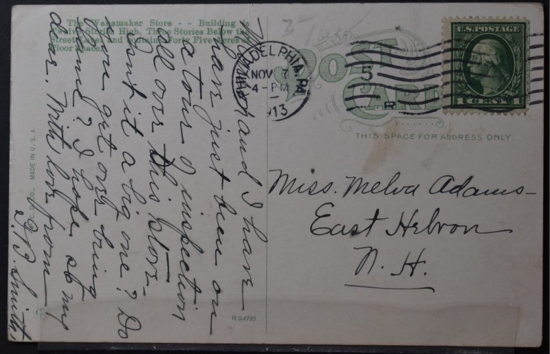 Philadelphia, PA - The Wanamaker Store - 1913