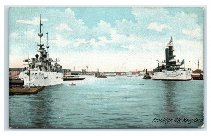 Postcard Navy Yard, Brooklyn NY 1908 Y58