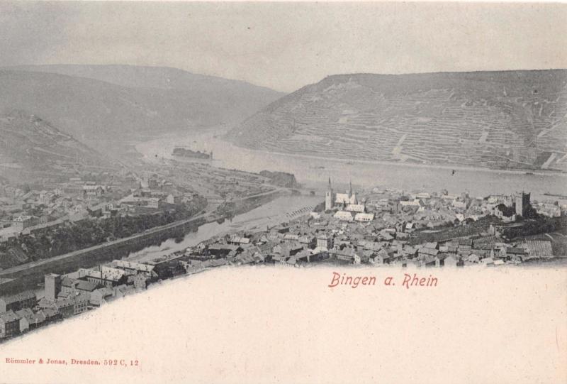 BINGEN a RHEIN GERMANY RÖMMIER & JONAS POSTCARD 1900s