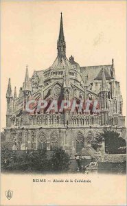 Old Postcard Reims Apse of the Cathedral