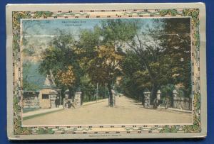 Rock Island Arsenal Tri Cities Davenport railroad depot postcard folder