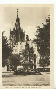 Germany Postcard - Koln a Rh. - Altermarkt mit Jan von Werth-Brunnen - 12013A