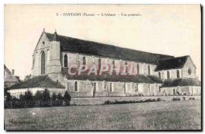 Old Postcard Pontigny L & # 39Abbaye Vue Generale