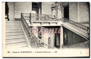 Postcard Old Palace of Compiegne The Main Staircase