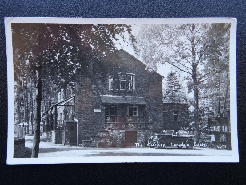 Cumbria LANGDALE ESTATE Gateway & Cafe c1950 RP Postcard by Atkinson & Pollitt