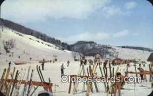 Snow Ridge, Turin, NY USA Ski, Skiing 1964 postal used 1964