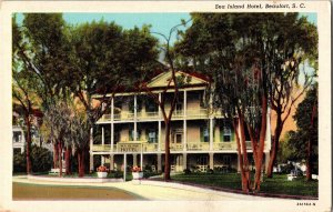 Vintage Postcard SC Beaufort County Beaufort Sea Island Hotel 1940s S80