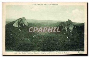 Old Postcard Auvergne Picturesque Les Roches Tuiliere and Sanadoire and Valle...
