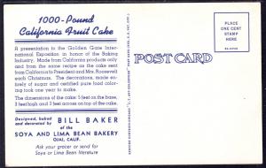 1939 World's Fair Cake,Golden Gate Exposition