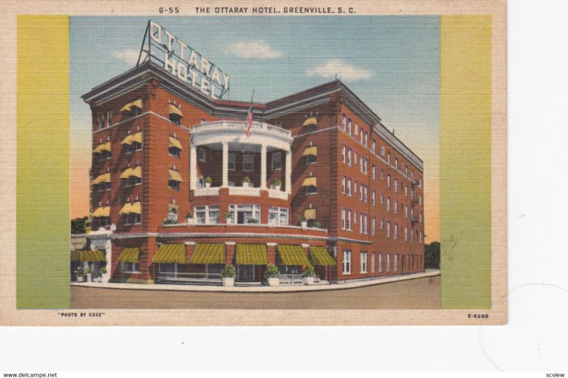 GREENVILLE , South Carolina , 1930-40s ; Ottaray Hotel