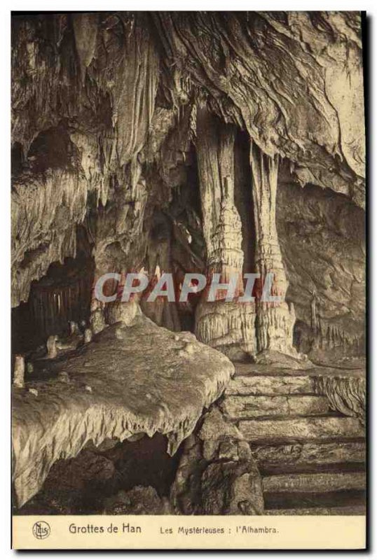 Old Postcard Cave Han Caves The mysterious Alhambra