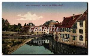 Old Postcard Bad Kreuznach Partie am Muhlenteich