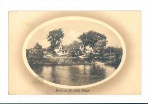 LP83       N.B. New Brunswick, Canada, Farm, St. John River