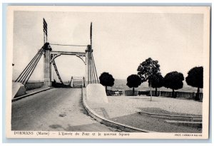 Dormans Marne France Postcard The Entrance to the Bridge and New Square c1930's