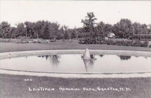 North Dakota Grafton Leistikow Memorial Park Real Photo RPPC