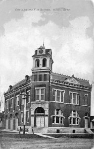 City Hall and Fire Station Wahoo, Nebraska., USA Fire Department 1911 