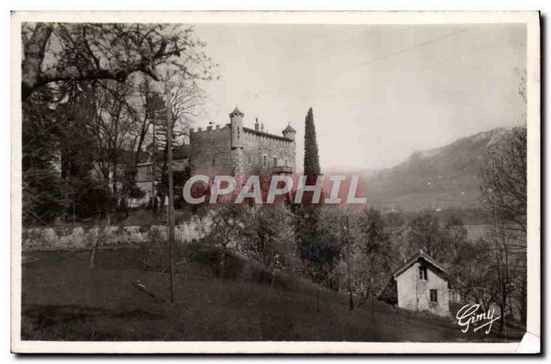 Postcard Modern Bourdeau Chateau du Bourget Lake and Mont Revard