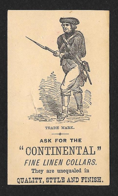 VICTORIAN TRADE CARDS (2) Hats & Linen Collars