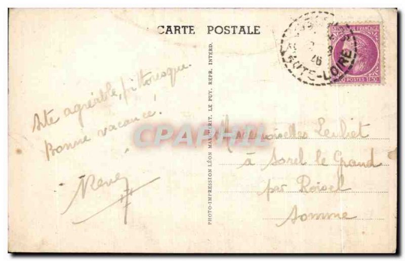 Old Postcard Lac Du Bourget