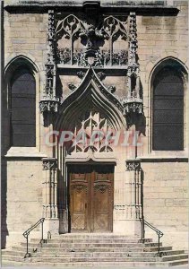 Modern Postcard Dijon (Cote d'Or) Eglise Saint Michel Gate Transept Style Gop...