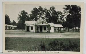 Brunswick Ga Pinewood Camp on US 17  Postcard Q17