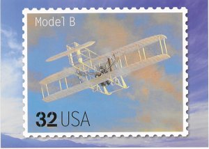 US Aircraft. unused. Model B. 5X7  Includes matching stamp #3142b.  Nice