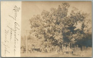 STOCKTON NJ STREET SCENE 1905 ANTIQUE REAL PHOTO POSTCARD RPPC