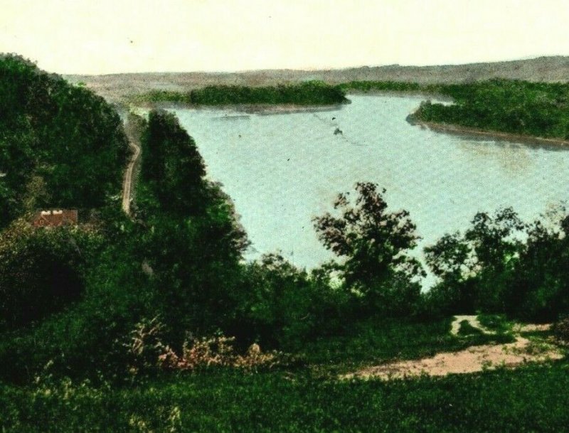 Circa 1910 Ohio River From Boreman, Parkersburg, W. VA Vintage Postcard P22