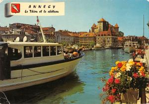 BR56834 annecy le thiou et le chateau ship bateaux