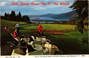 PC GOLF, SPORT, LAKE GEORGE, GOLF COURSE, Modern Postcard (b46050)