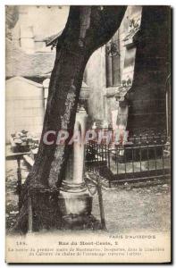 Old Postcard Paris Rue du Mont Cenis The tomb of the first mayor of Montmartr...