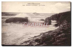 Old Postcard Dinard St Enogat La Tempete