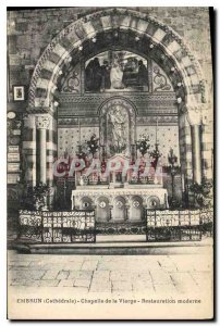 Postcard Old Embrun Cathedral Chapel of the Virgin Modern Restaurant