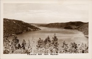 Vancouver Island BC Finlayson Arm from Malahat Unused Real Photo Postcard G56