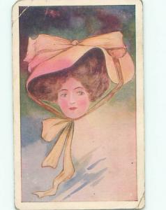 Divided-Back PRETTY WOMAN Risque Interest Postcard AA8129