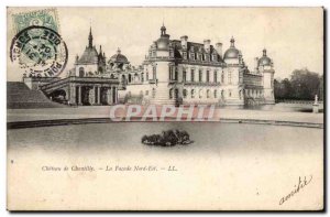 Chateau de Chantilly Postcard Old facade North East