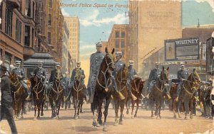 Mounted Police Squad on Parade Occupation, Policeman 1910 